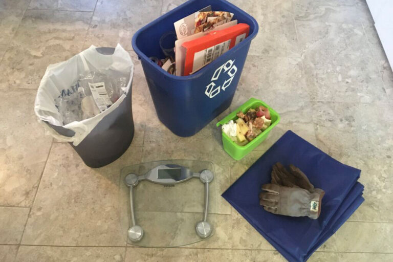 At-home waste audit supplies