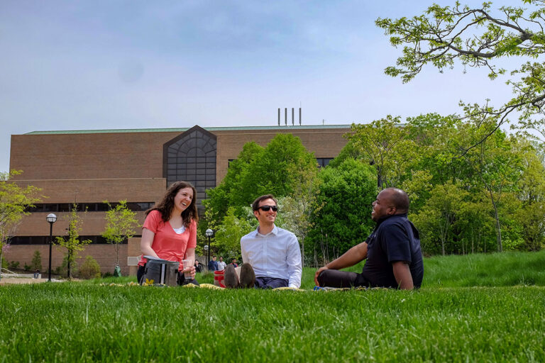 A casual outdoor gathering