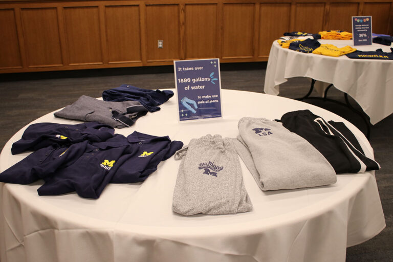 Sustainability clothing display